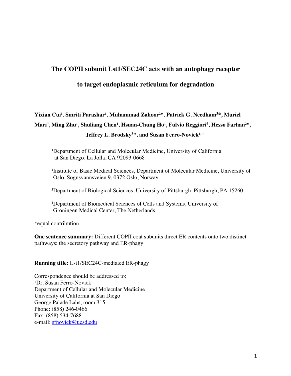 The COPII Subunit Lst1/SEC24C Acts with an Autophagy Receptor to Target