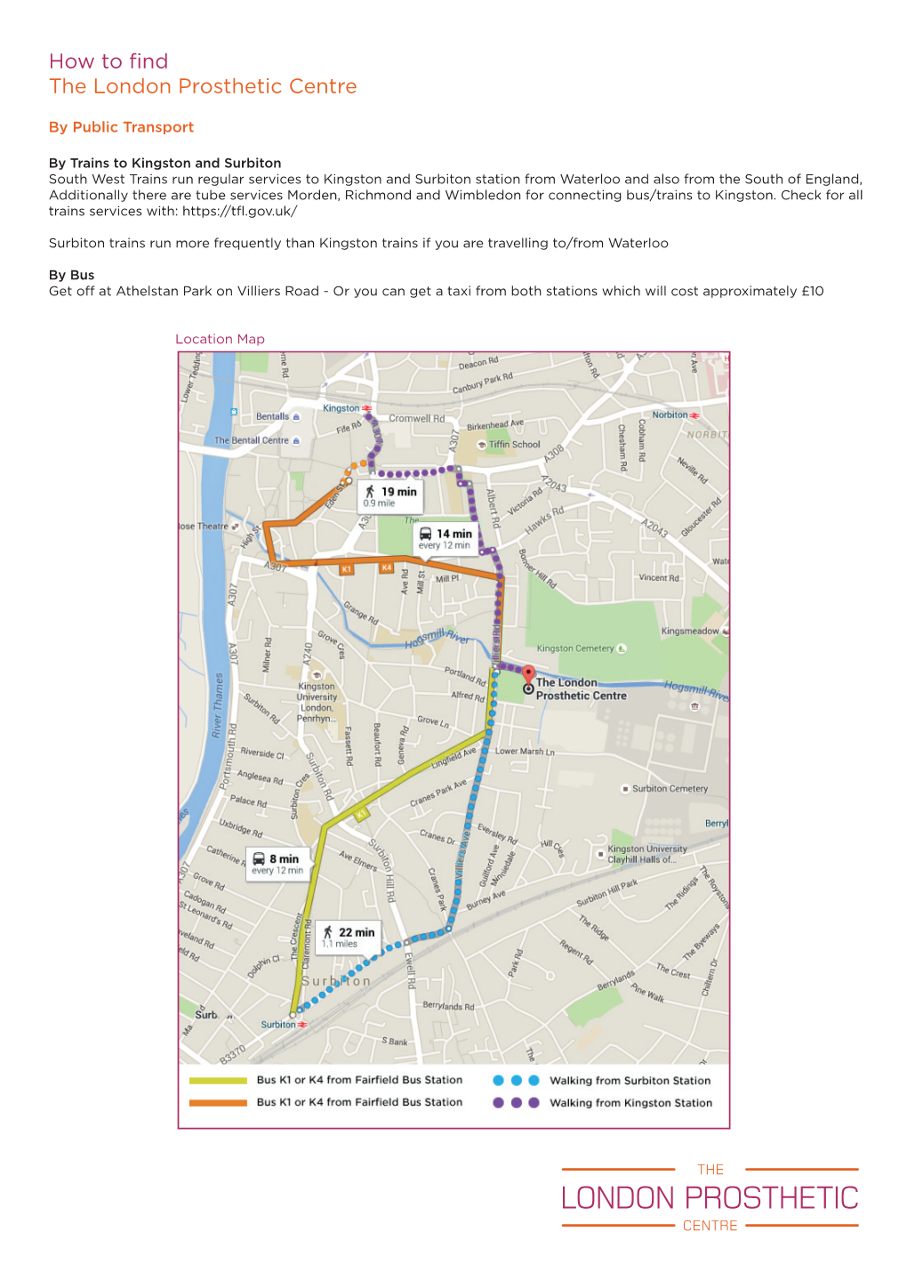 How to Find the London Prosthetic Centre