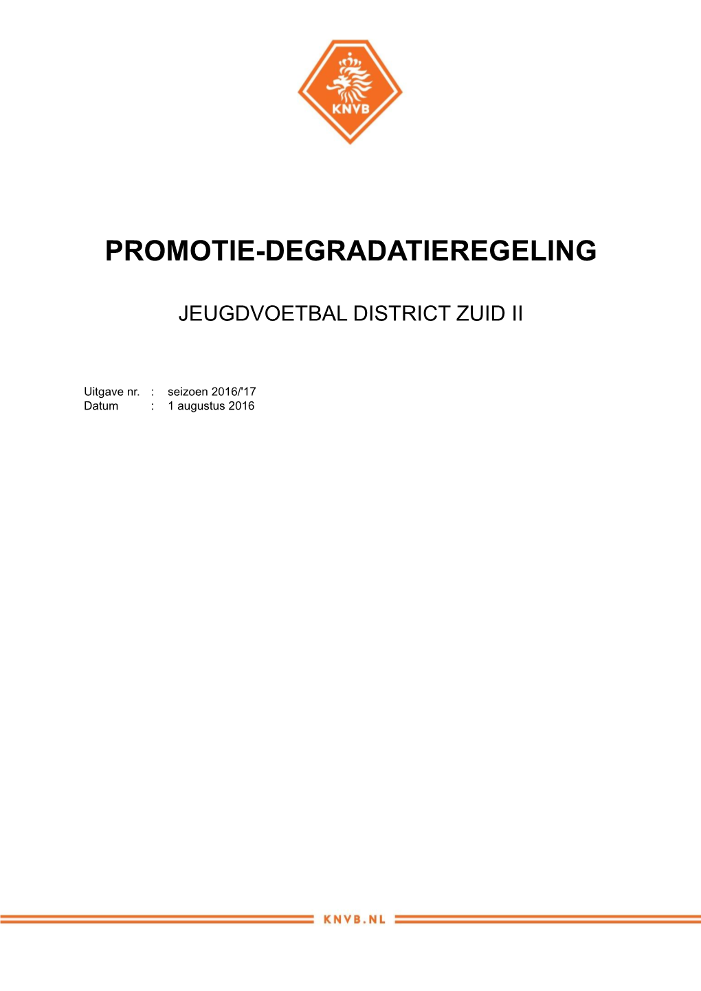 Promotie-Degradatieregeling