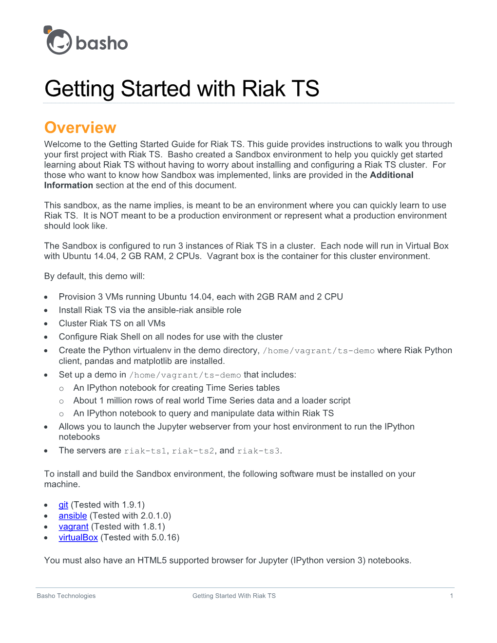 Getting Started with Riak TS