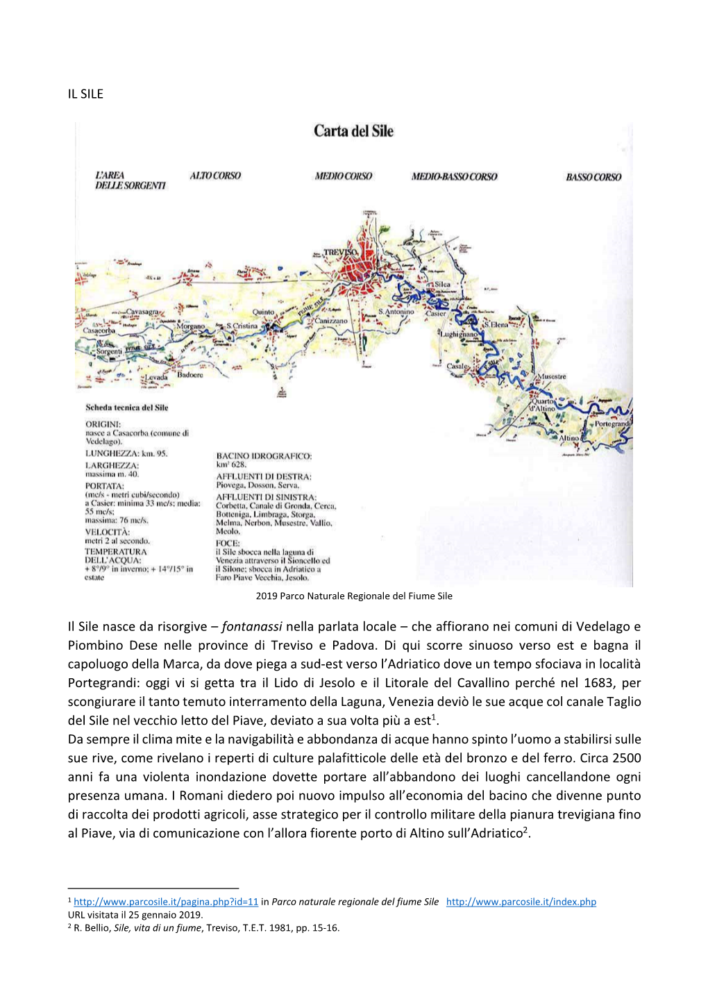 IL SILE Il Sile Nasce Da Risorgive – Fontanassi Nella Parlata Locale