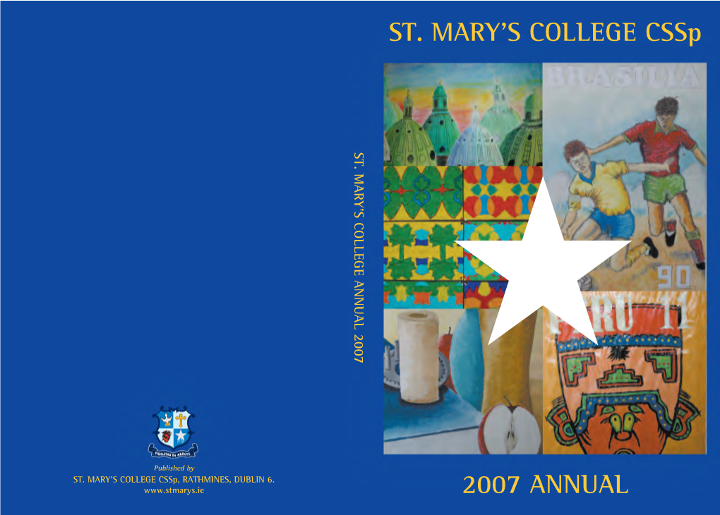 ST. MARY's COLLEGE Cssp 2007 ANNUAL