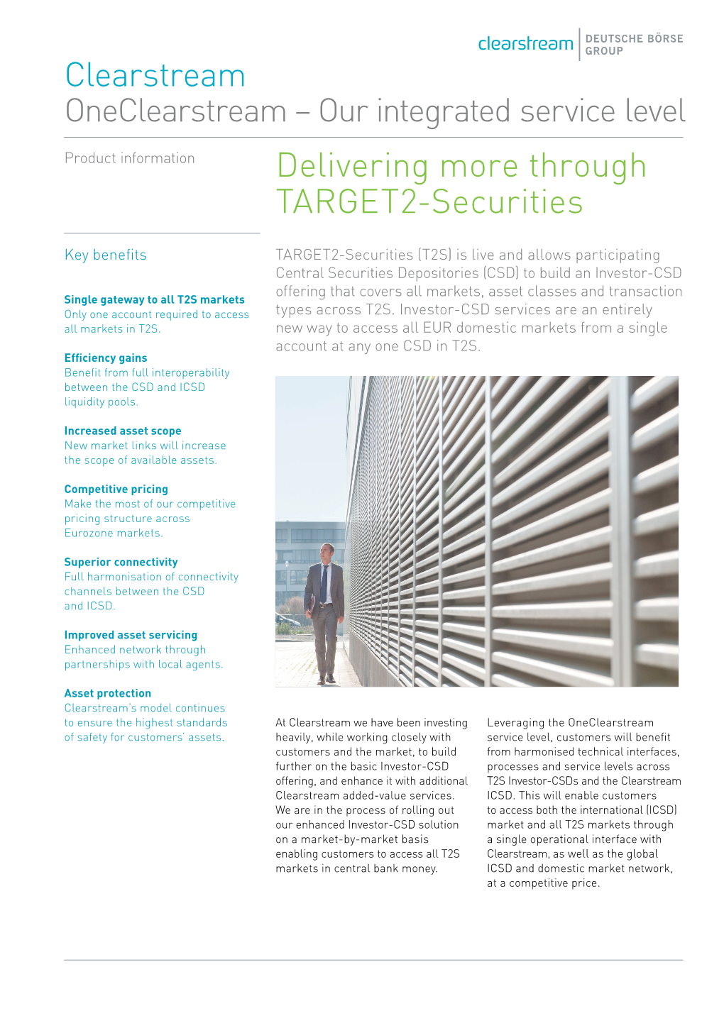 Delivering More Through TARGET2-Securities Clearstream