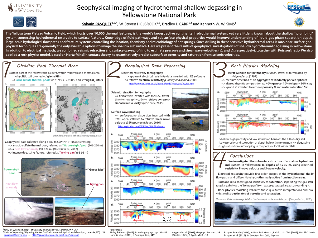 1 Obsidian Pool Thermal Area 4Conclusions 2Geophysical Data