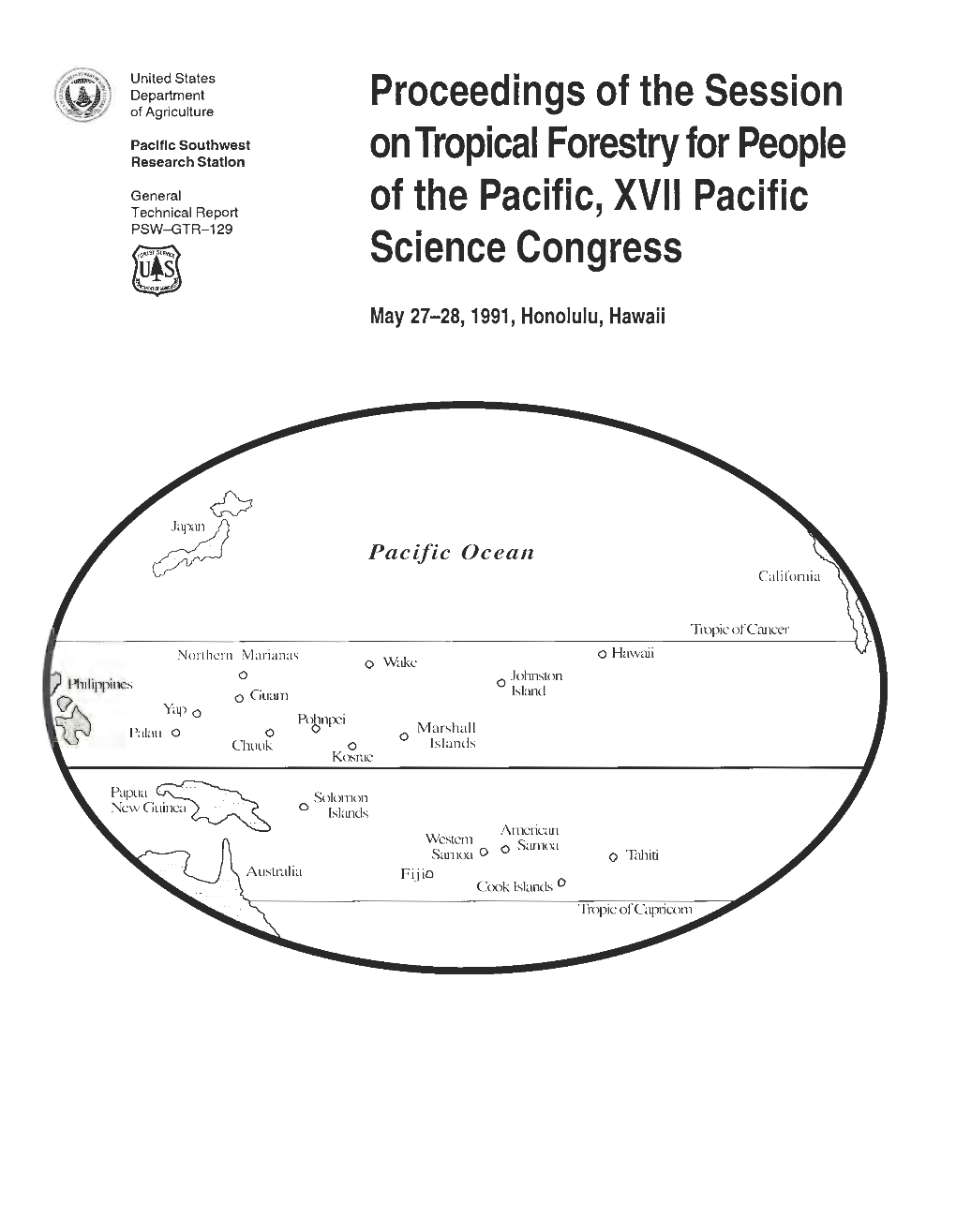 Proceedings of the Session of Tropical Forestry for People of the Pacific