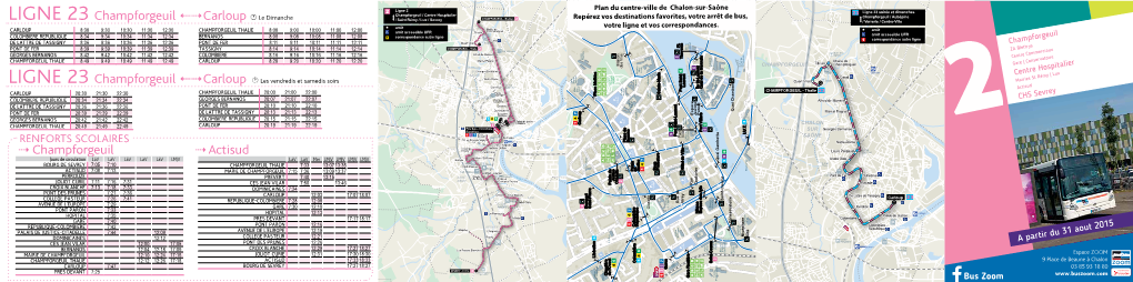 LIGNE 23 Champforgeuil Carloup LIGNE 23