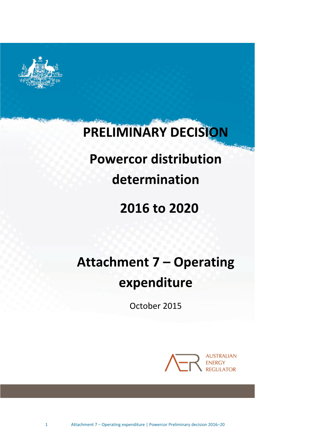 Powercor Distribution Determination