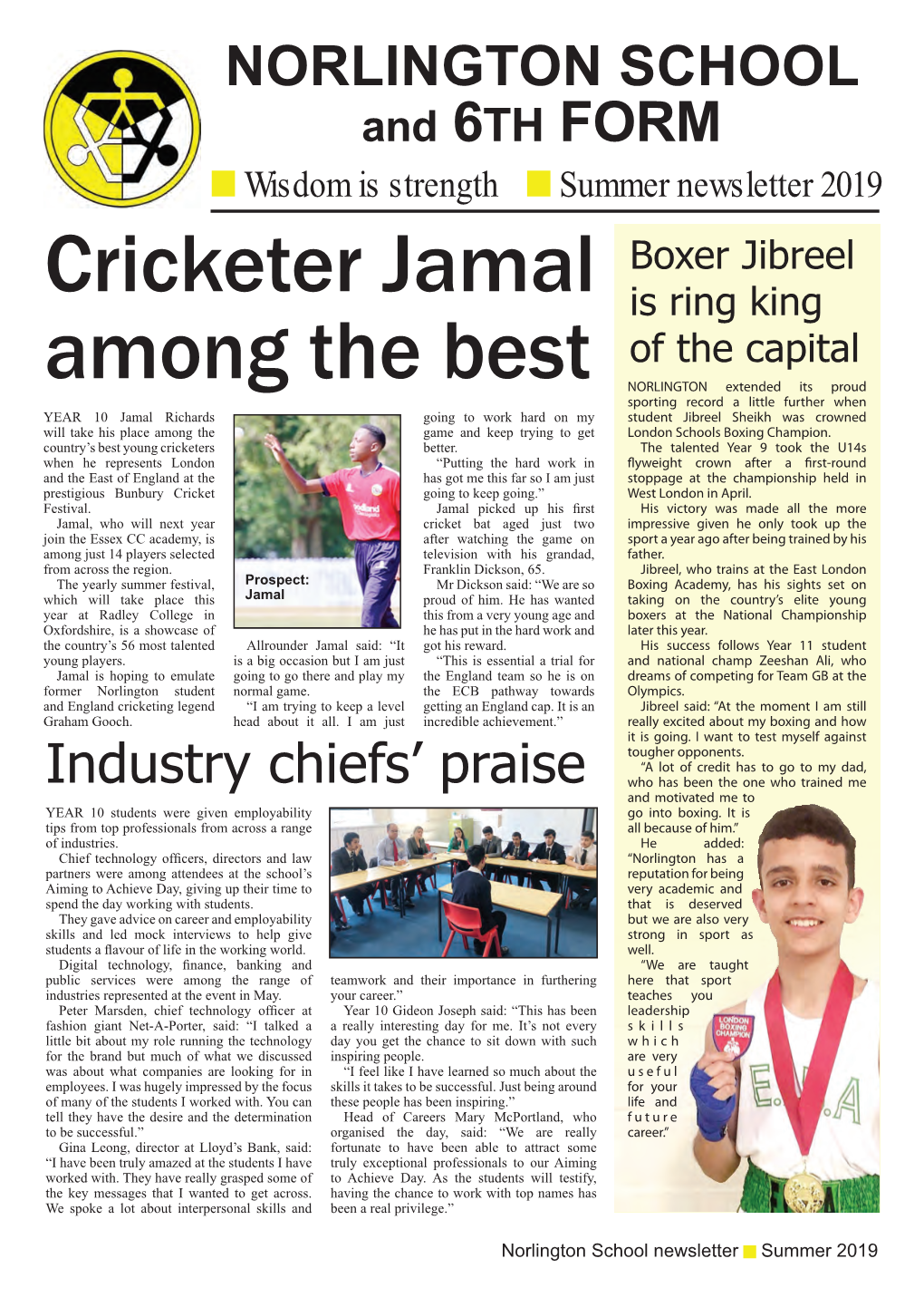 Cricketer Jamal Among the Best
