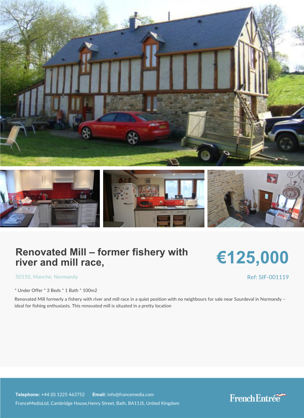 3 Bedroom Mill for Sale