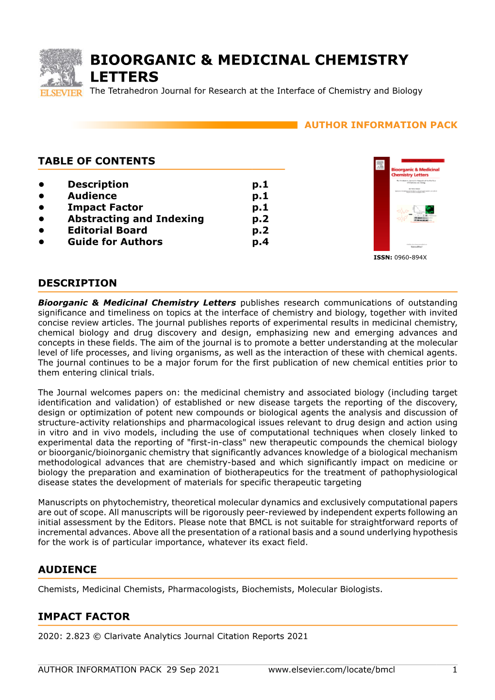 Bioorganic & Medicinal Chemistry Letters