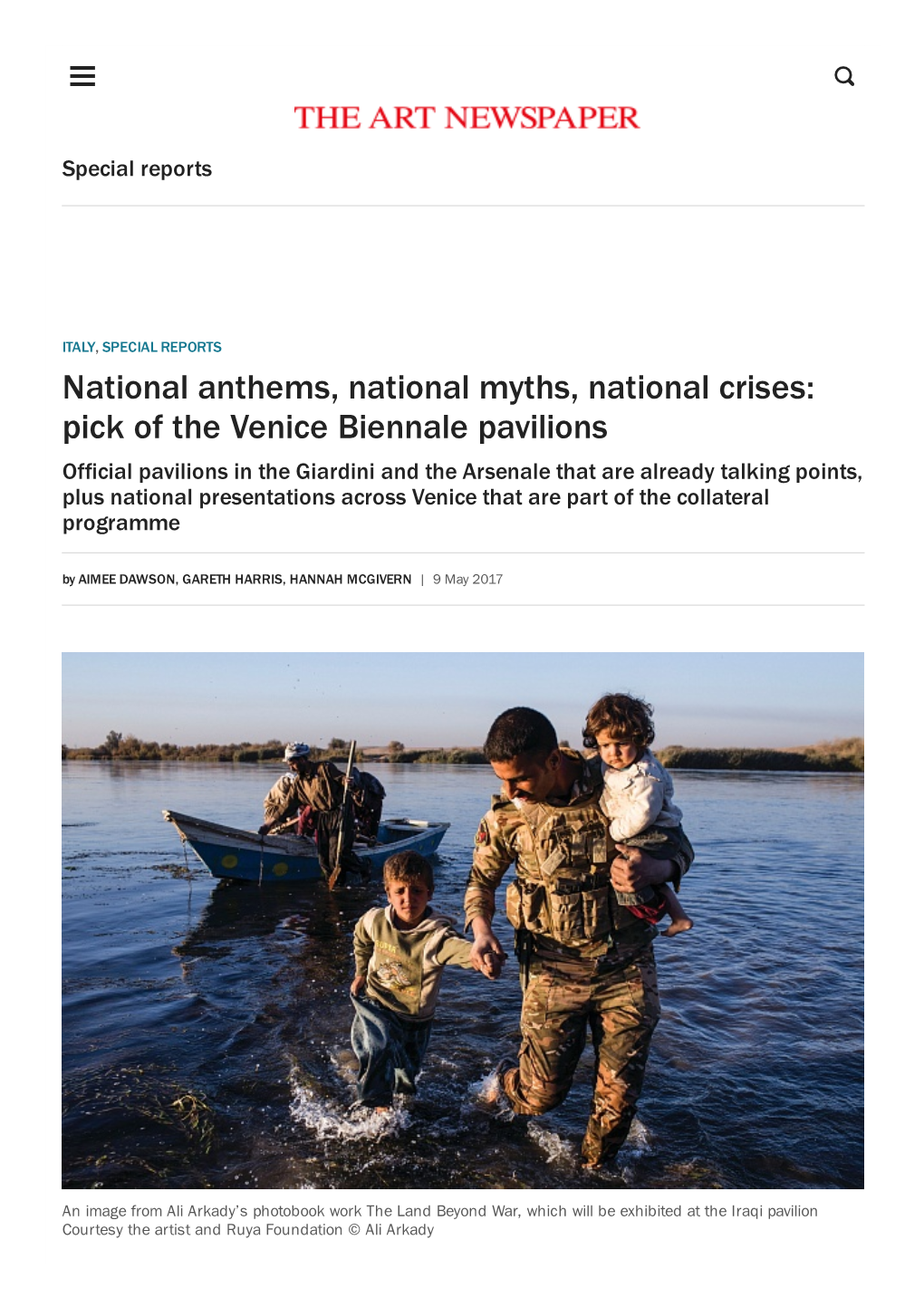 National Anthems, National Myths, National Crises: Pick of the Venice