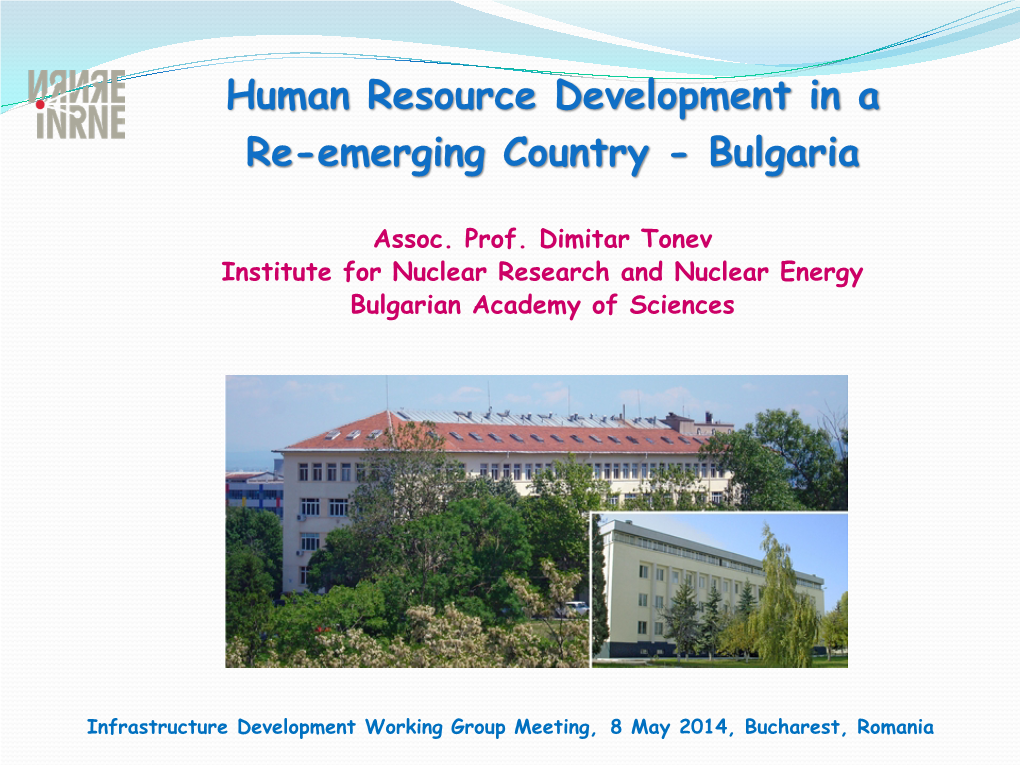 Human Resource Development in a Re-Emerging Country - Bulgaria