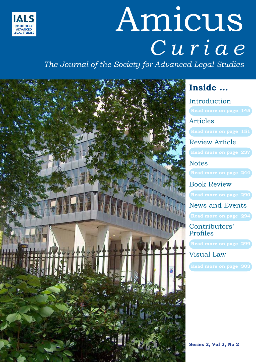 Curiae the Journal of the Society for Advanced Legal Studies