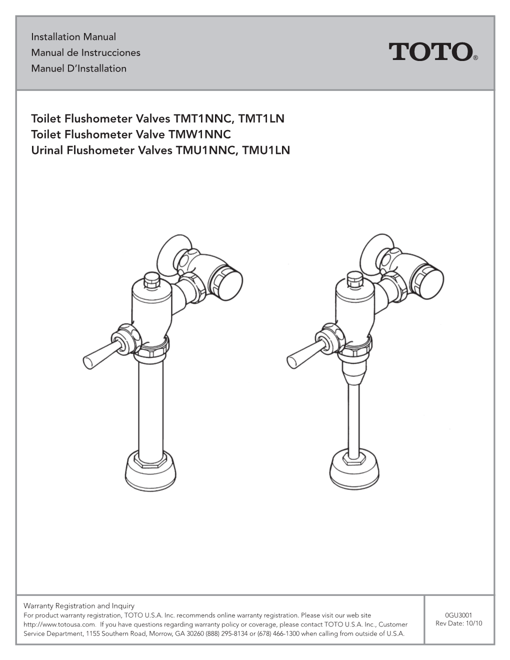Manual Flushometer Valves