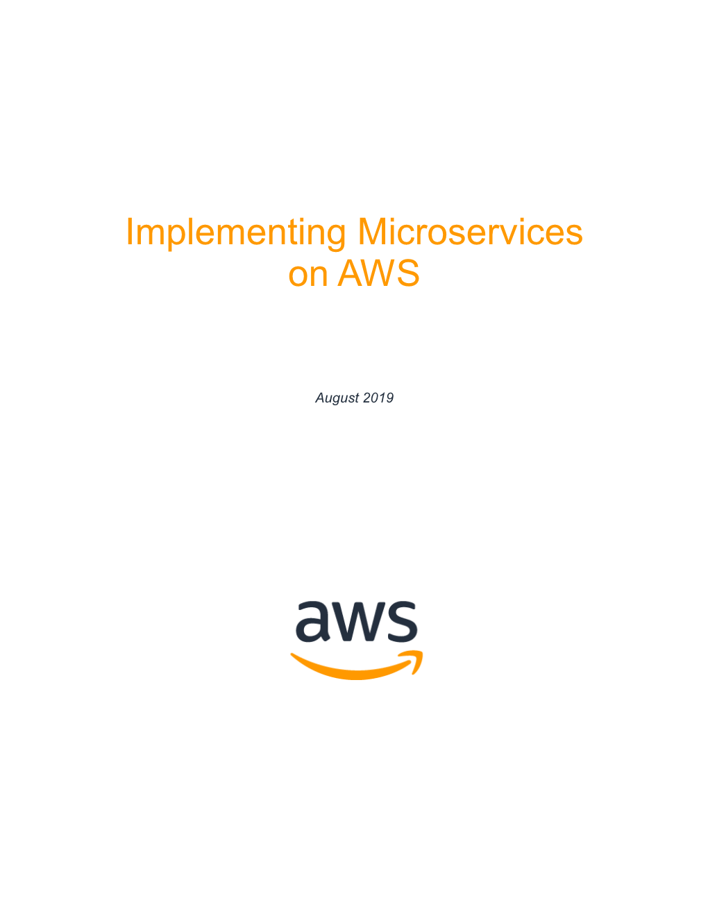 Implementing Microservices on AWS