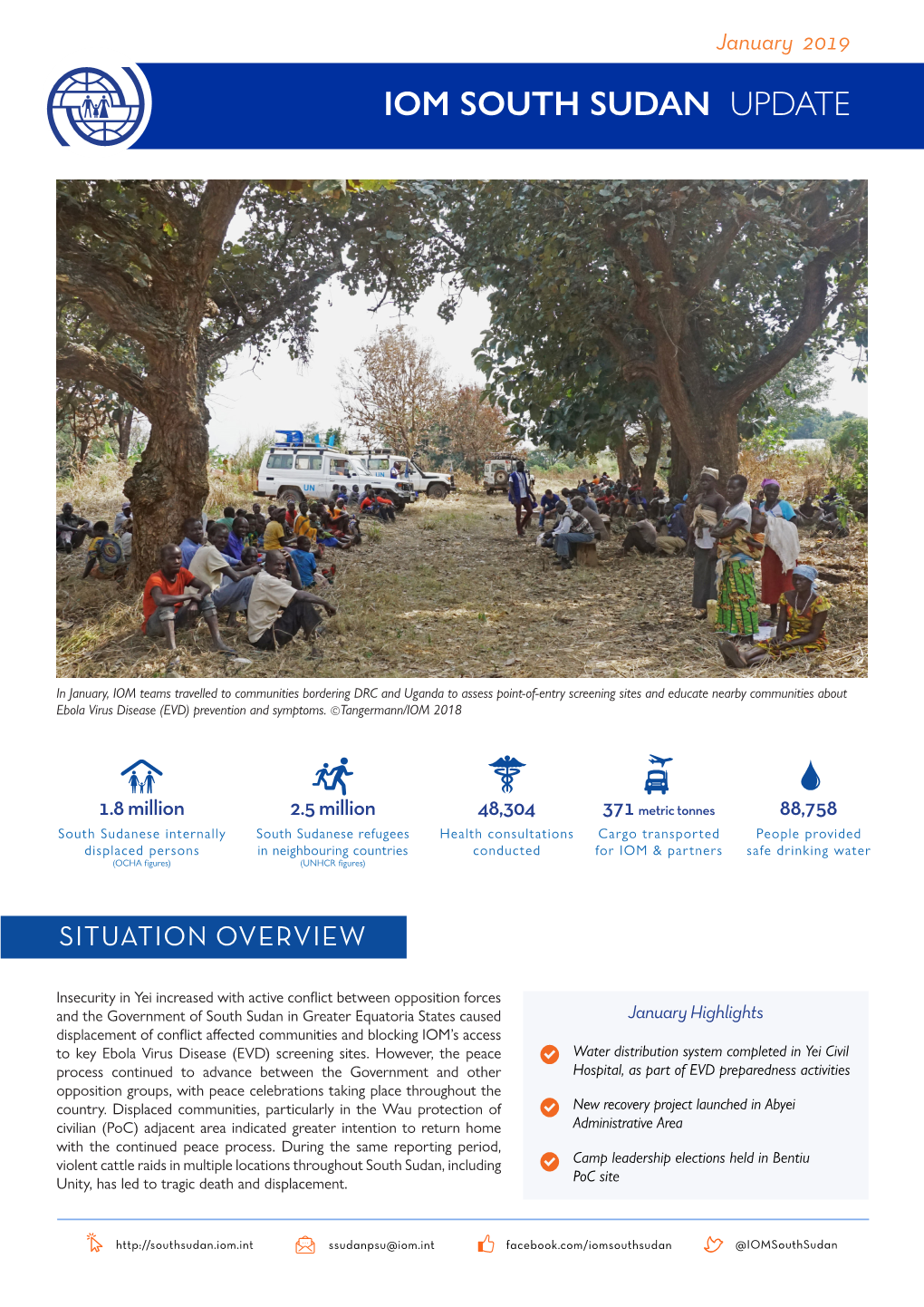 Iom South Sudan Update