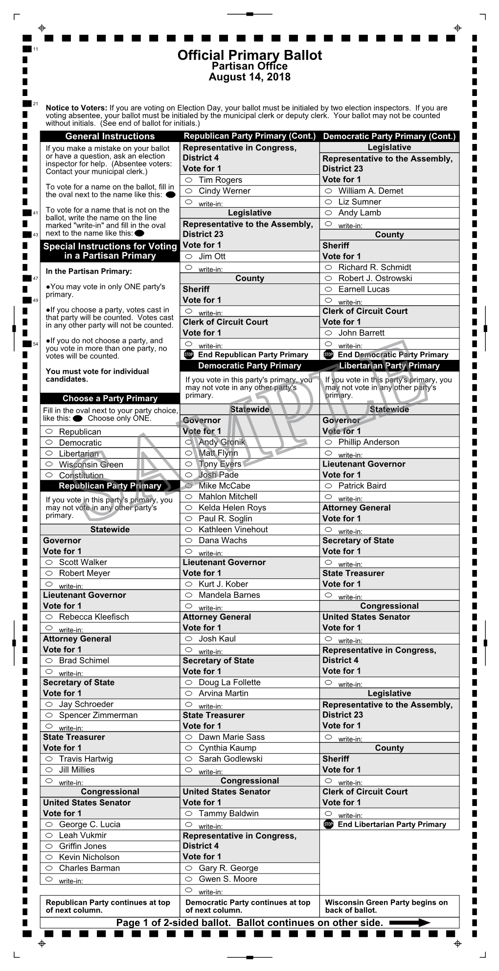 Milwaukee County Master Template