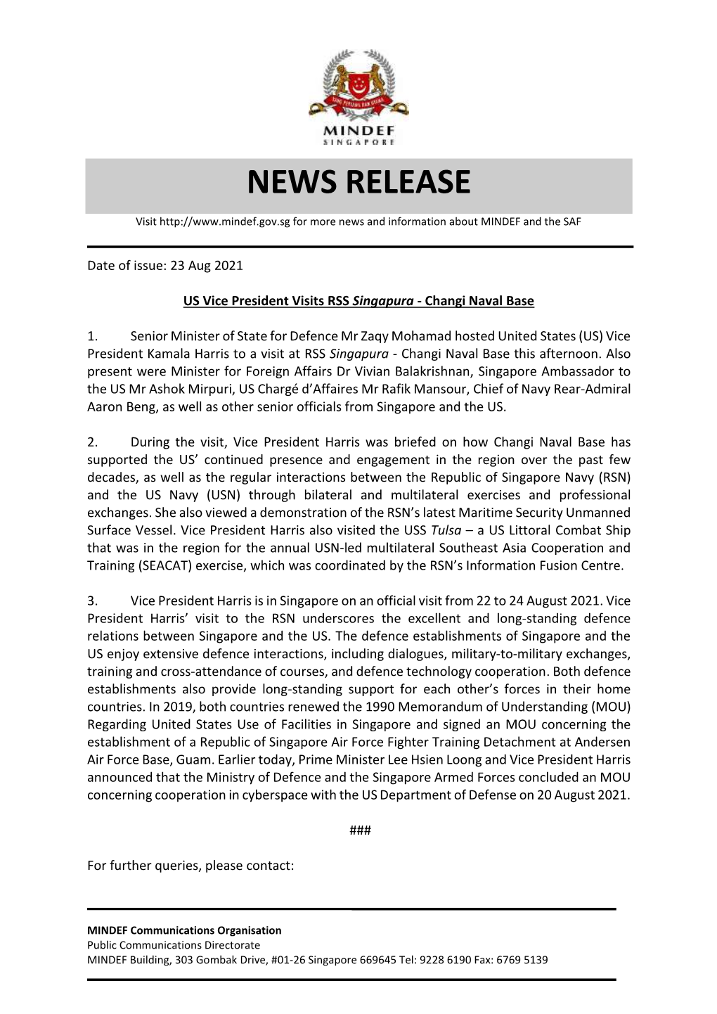 News Release