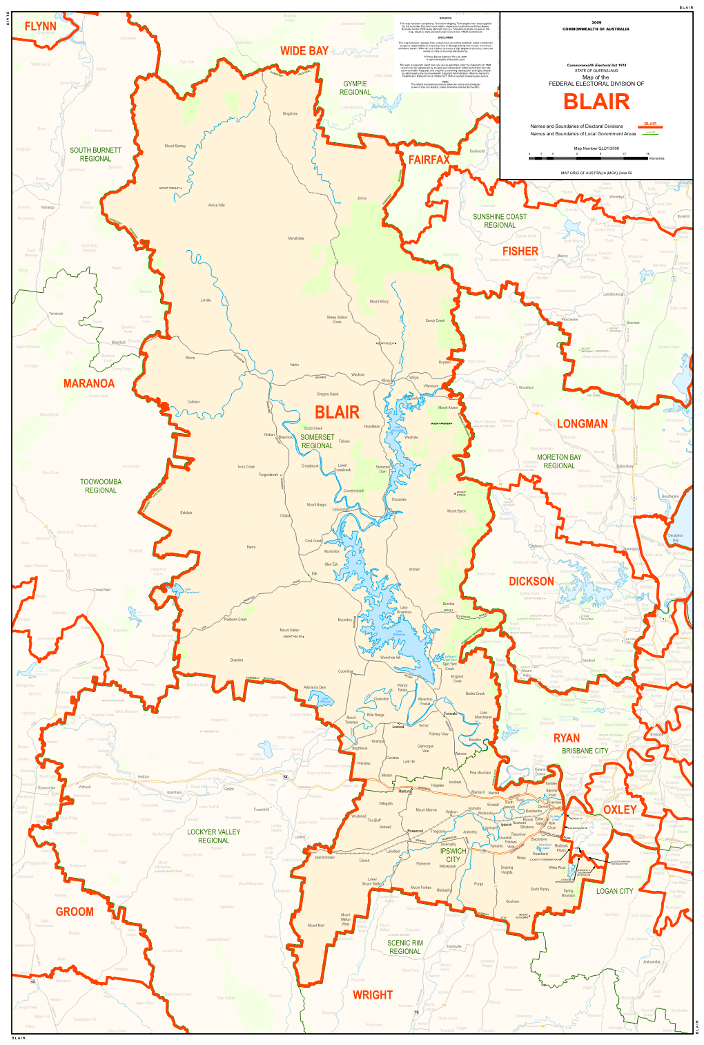 Oxley Wide Bay Ryan Maranoa Flynn Groom Fisher Fairfax Dickson Longman Wright