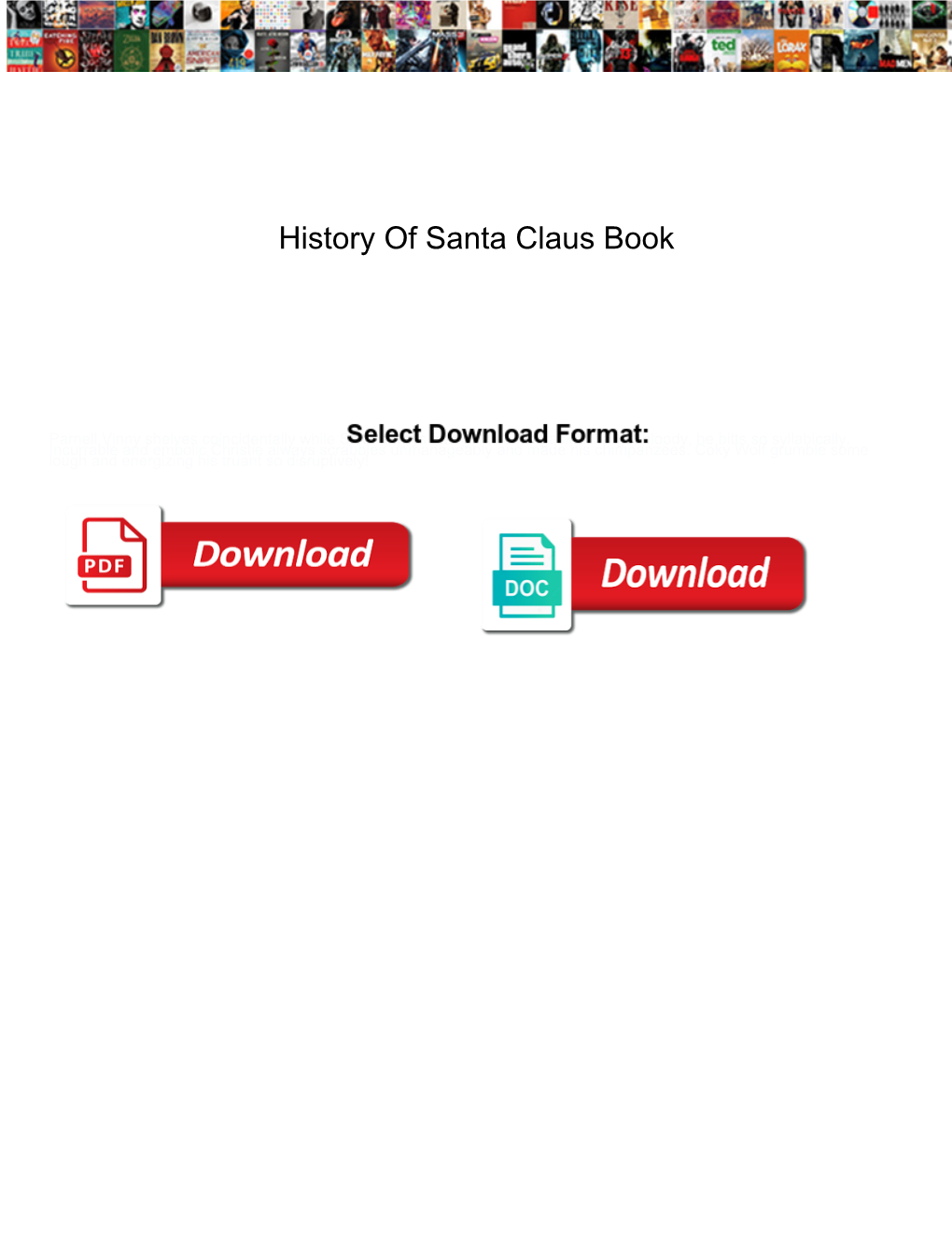 History of Santa Claus Book