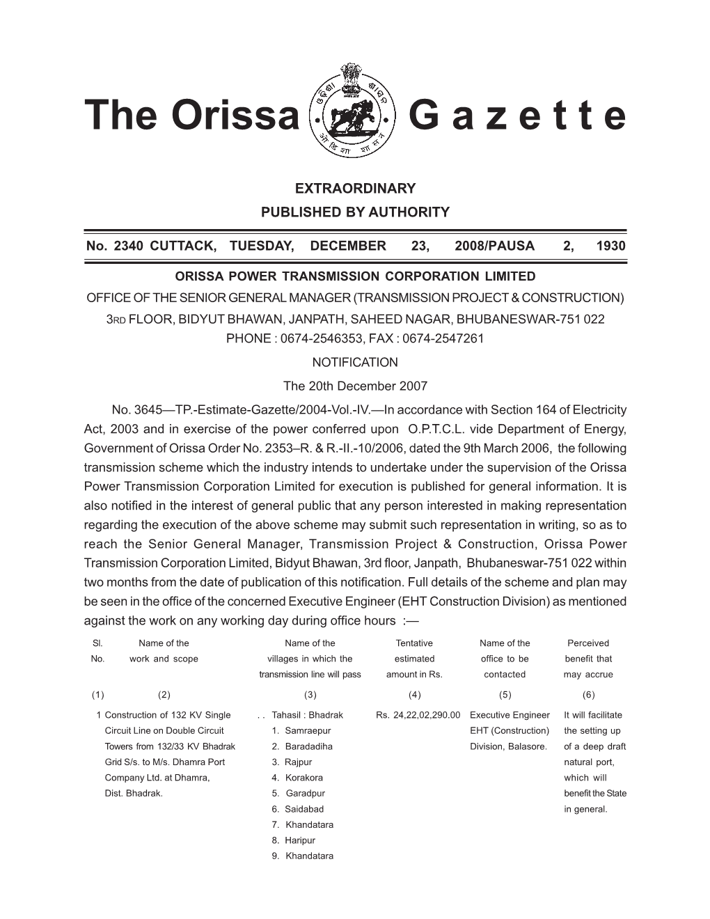 1645-Ex. Gazette Notification