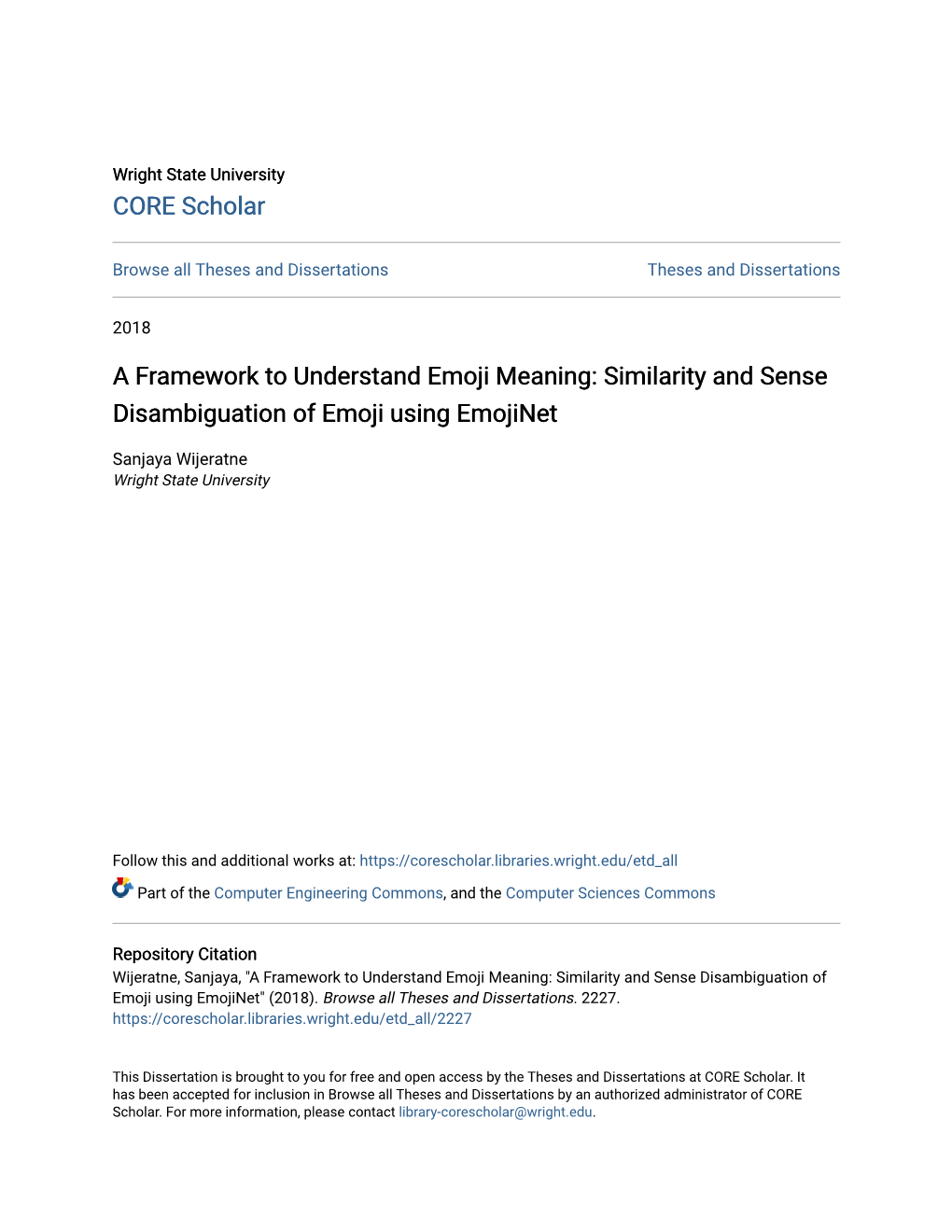 Similarity and Sense Disambiguation of Emoji Using Emojinet