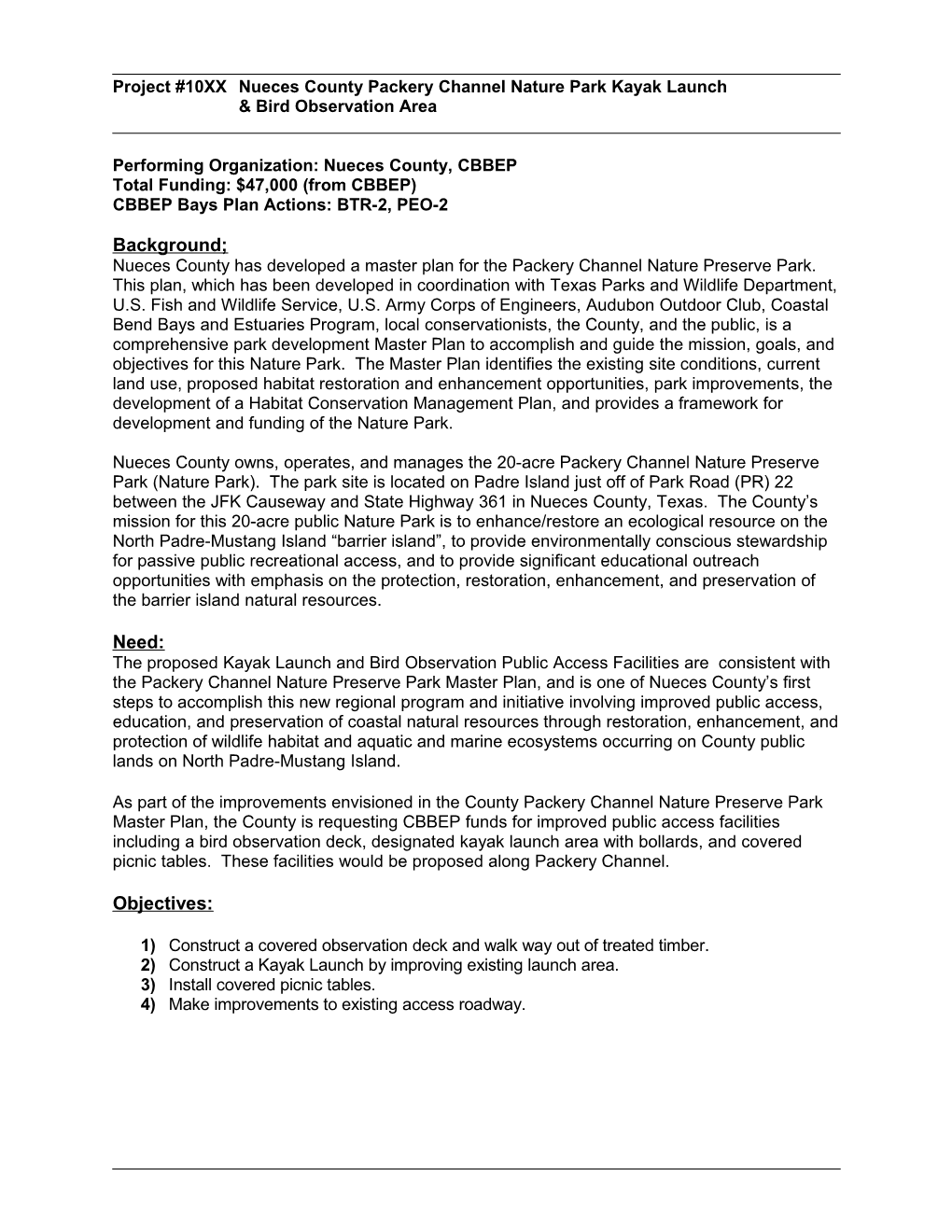 HLRT FY 2006 Project Recommendation 1