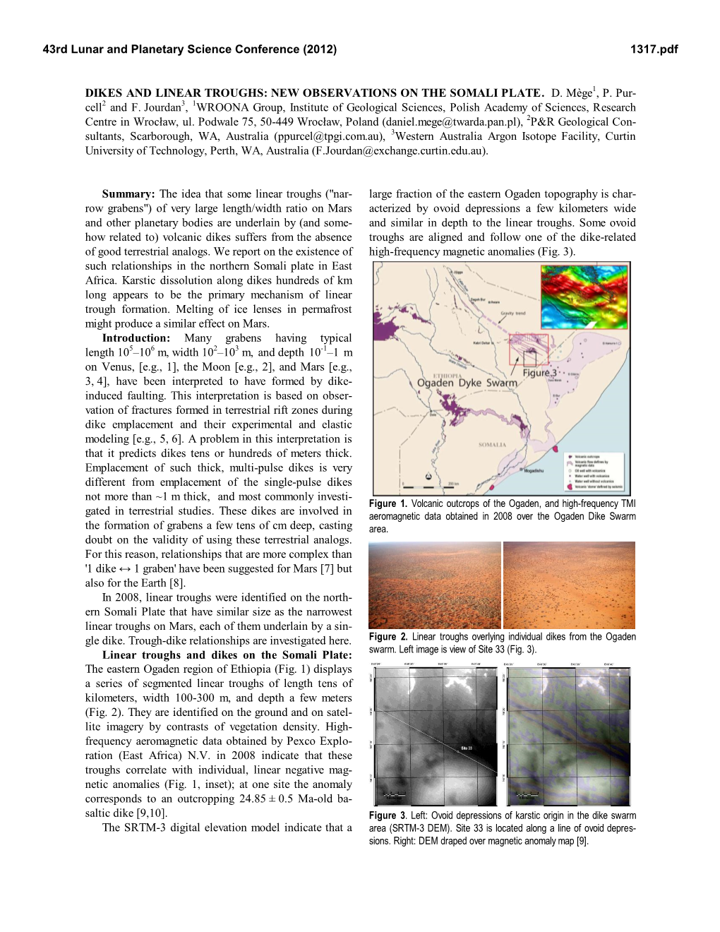 Dikes and Linear Troughs: New Observations on the Somali Plate