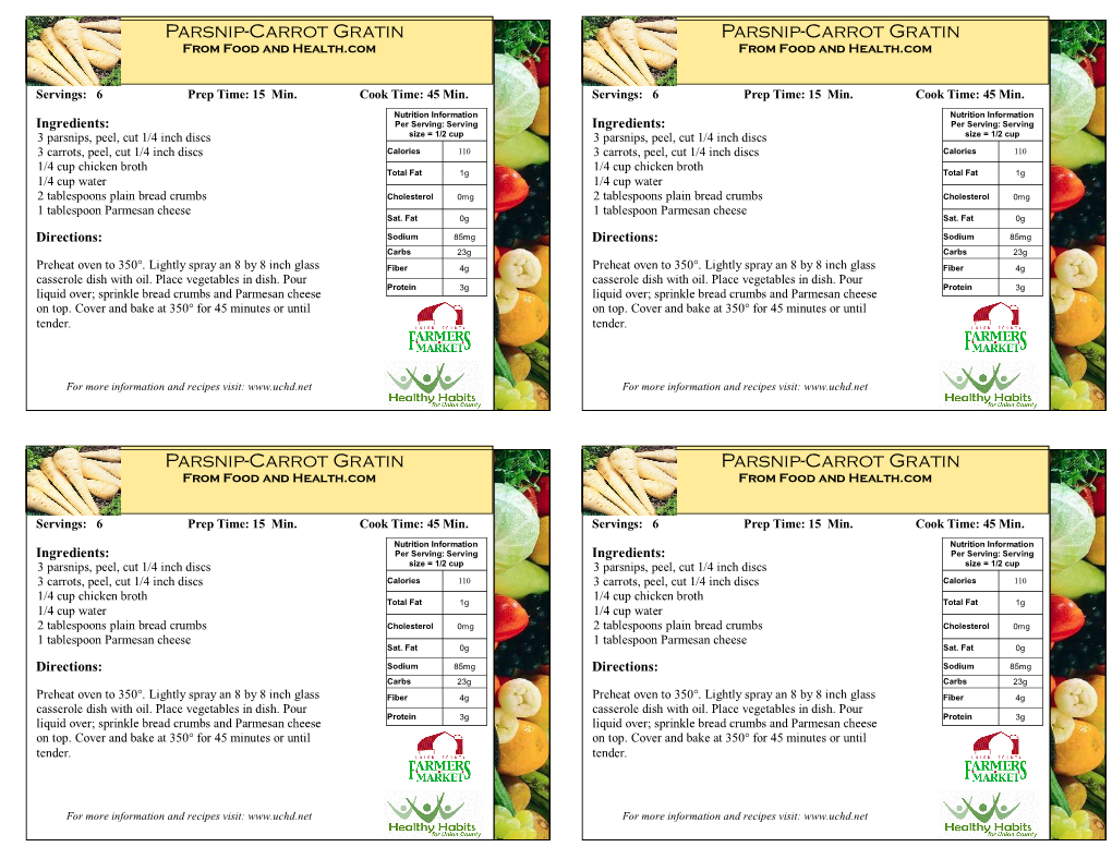 Parsnip-Carrot Gratin 2102