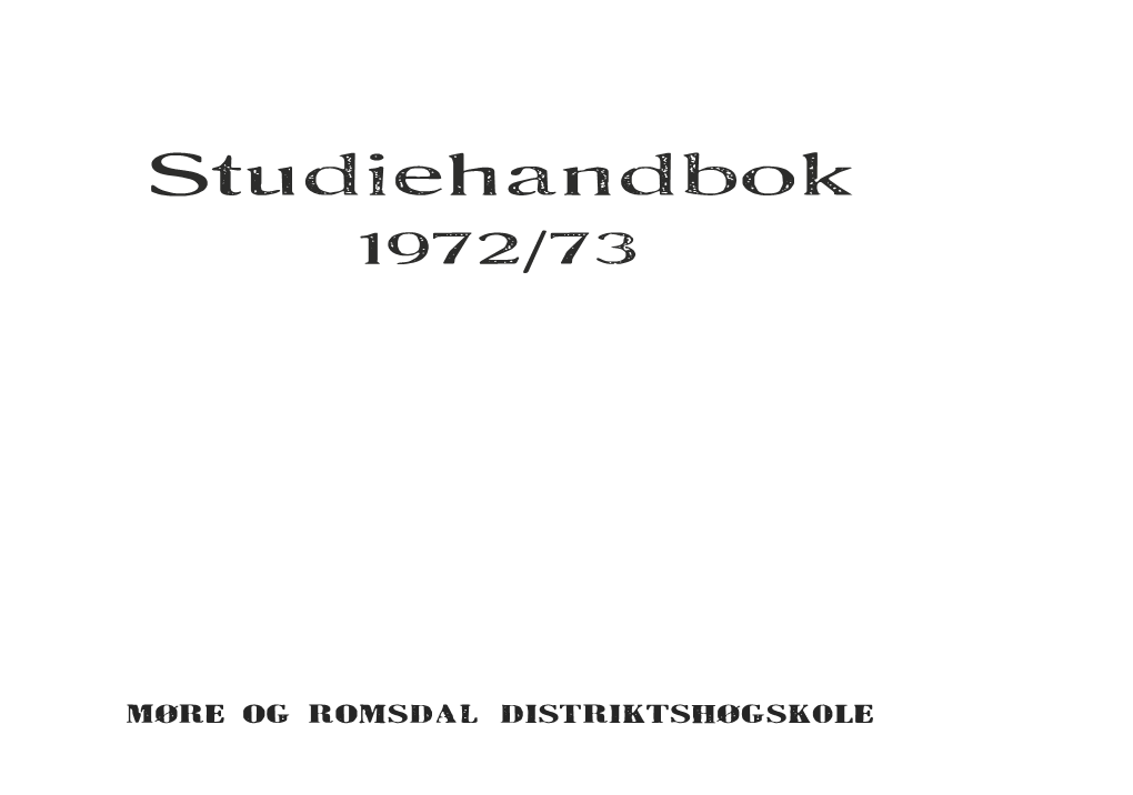 Stttdiehandbok 1972/73