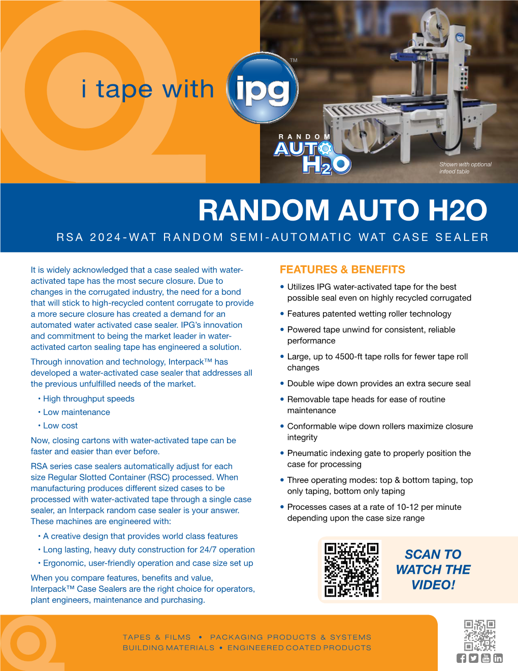 Random Auto H2o Rsa 2024-Wat Random Semi-Automatic Wat Case Sealer