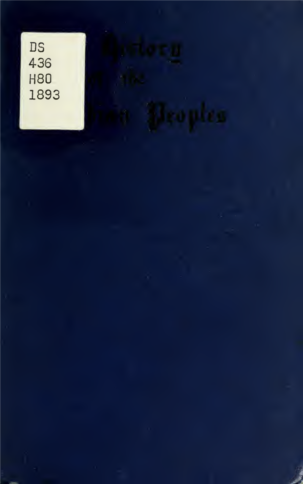 A BRIEF HISTORY of the INDIAN PEOPLES £Oniion HENRY FROWDE Oxford University Press Warehouse Amen Corner, E.C