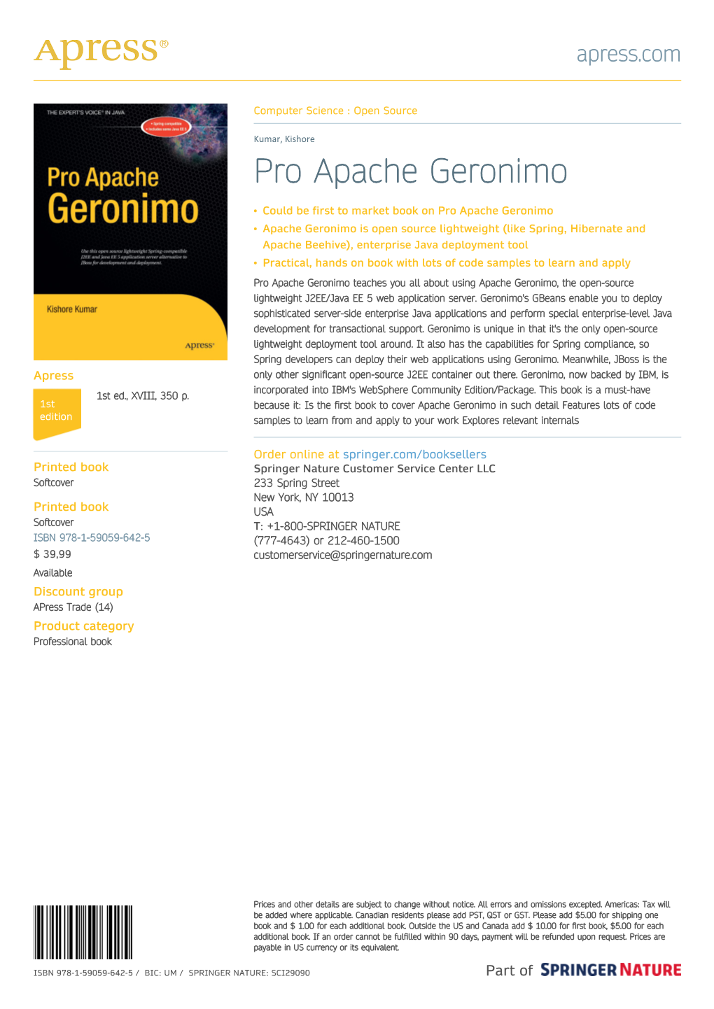 Pro Apache Geronimo