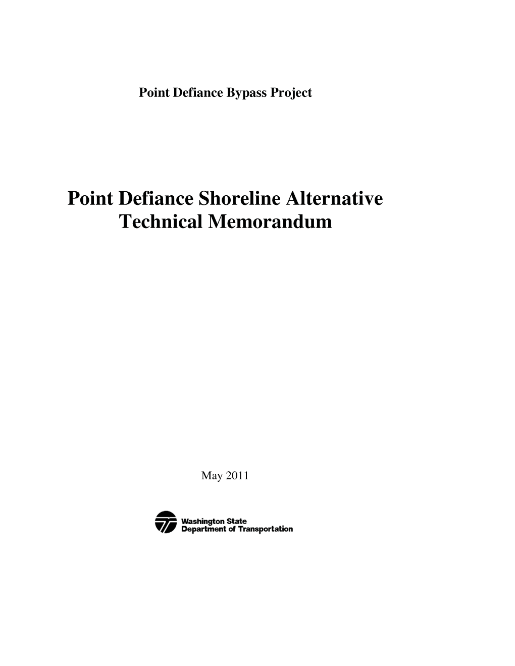 Point Defiance Shoreline Alternative Technical Memorandum