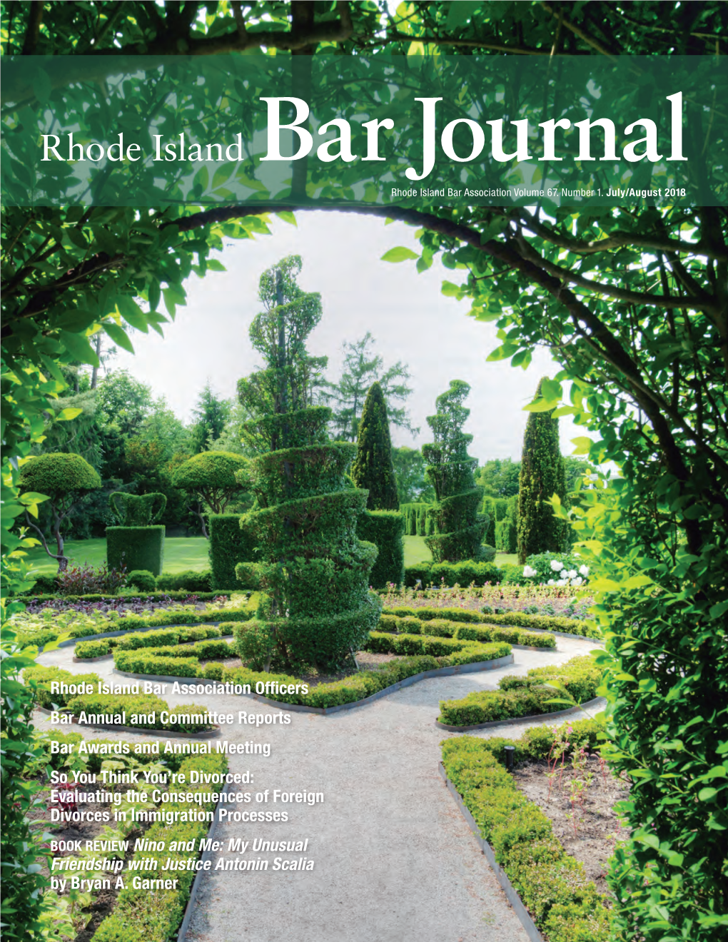 Rhode Island Bar Journal Rhode Island Bar Association Volume 67