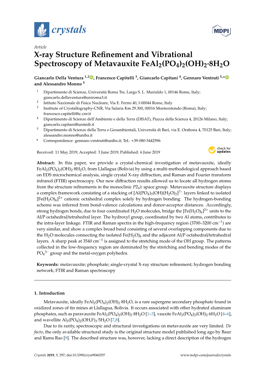 X-Ray Structure Refinement and Vibrational Spectroscopy Of