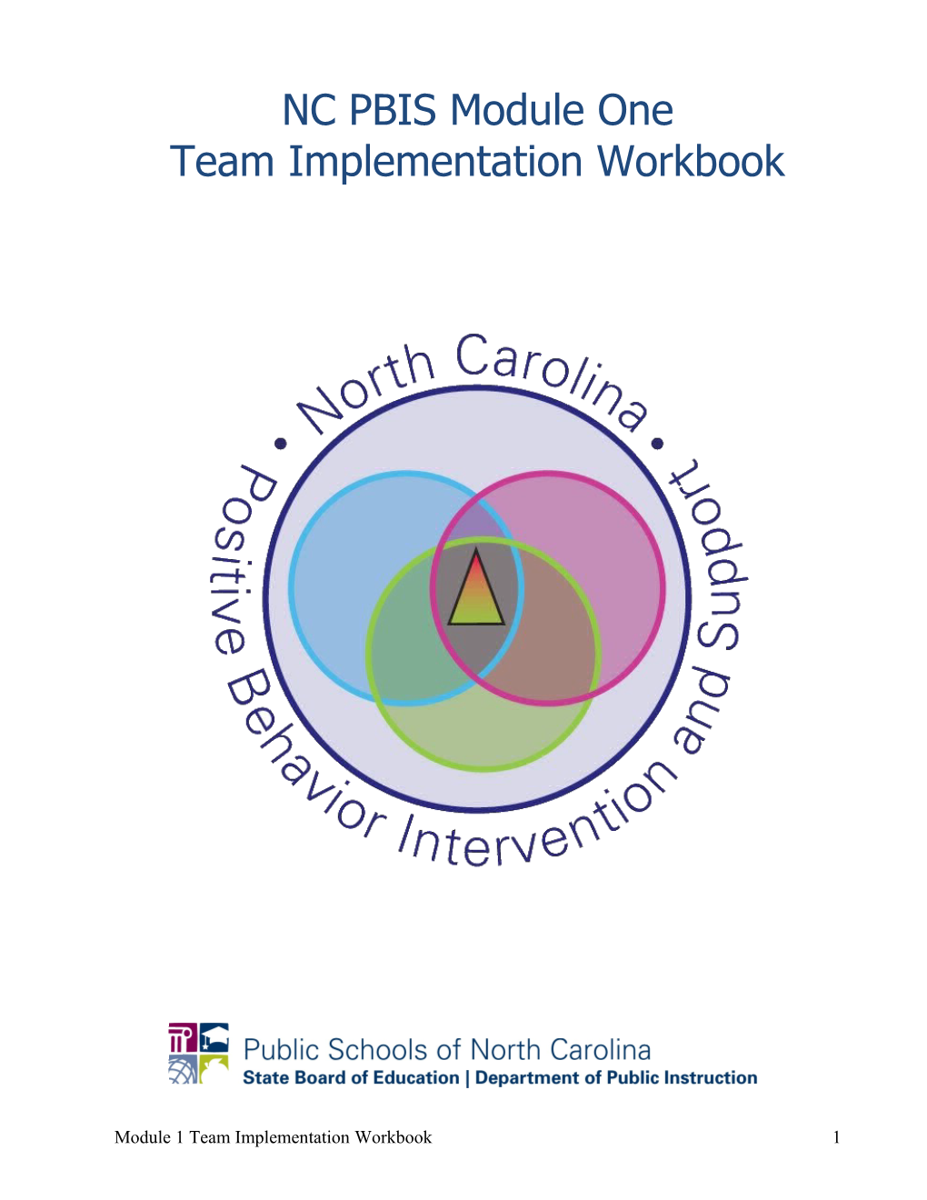 NC PBIS Module 1 Team Implementation Workbook