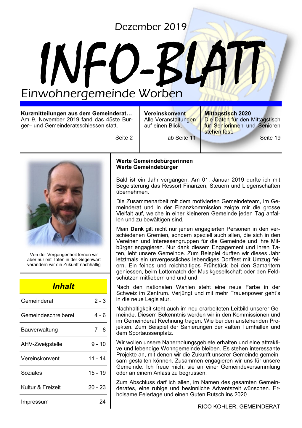 Infoblatt Dezember III/2019