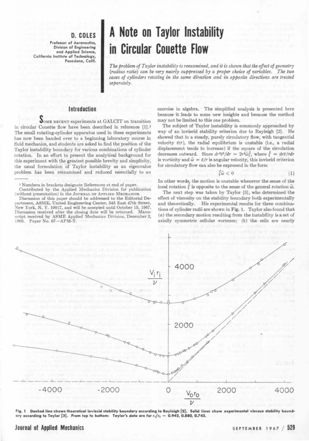 A Note on Taylor Instability in Circular Couette Flow