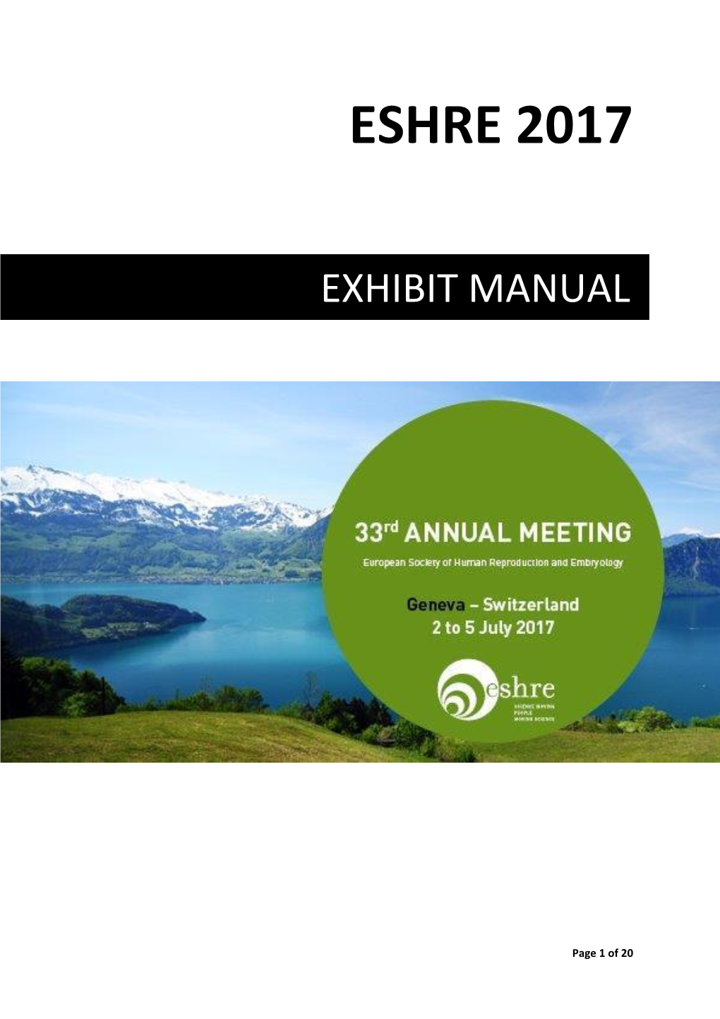 Exhibit Manual