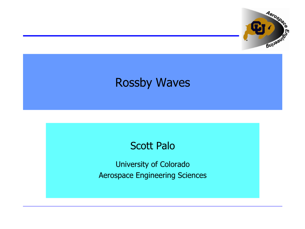 Rossby Waves