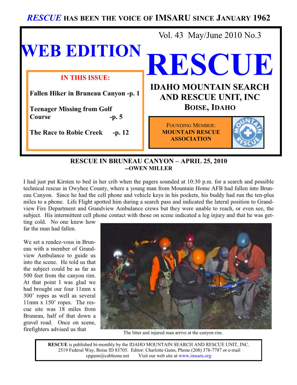 May/June 2010 No.3 WEB EDITION