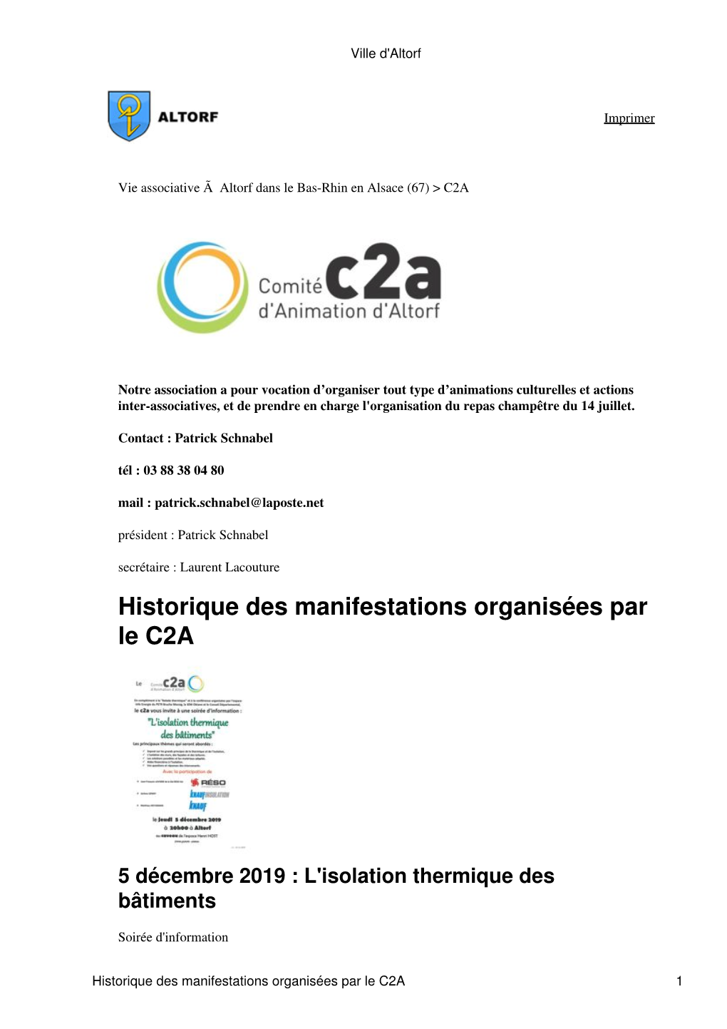 Conférence Au Caveau Sur L'aménagement Du Jardin, Animée Par Alain Périchon, Jardinier Au Naturel Et Ancien Responsable Des Jardins De Wesserling