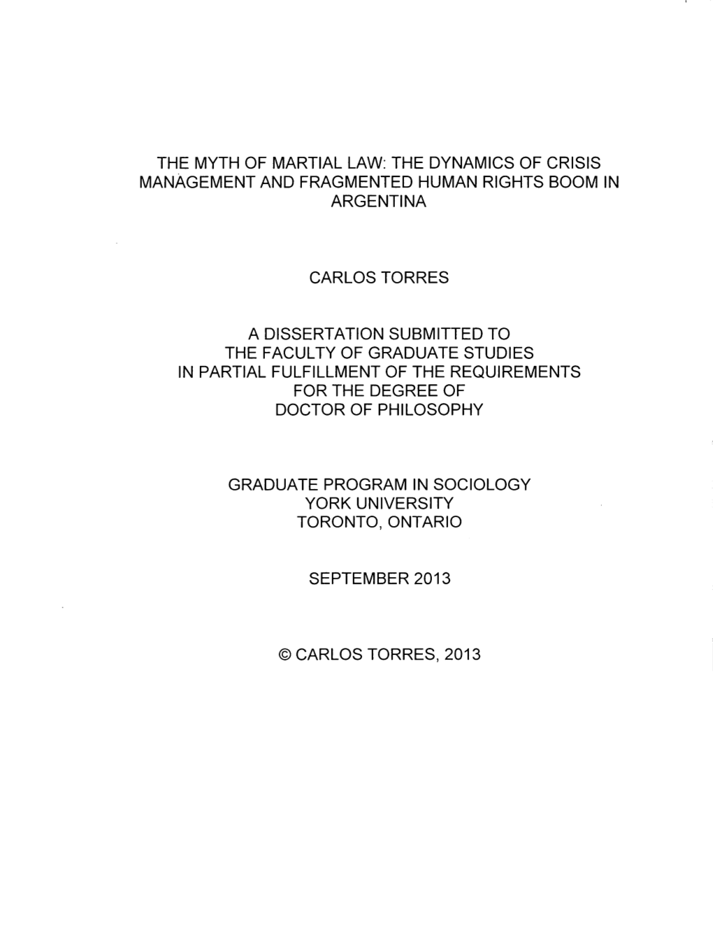 The Myth of Martial Law: the Dynamics of Crisis Management and Fragmented Human Rights Boom in Argentina