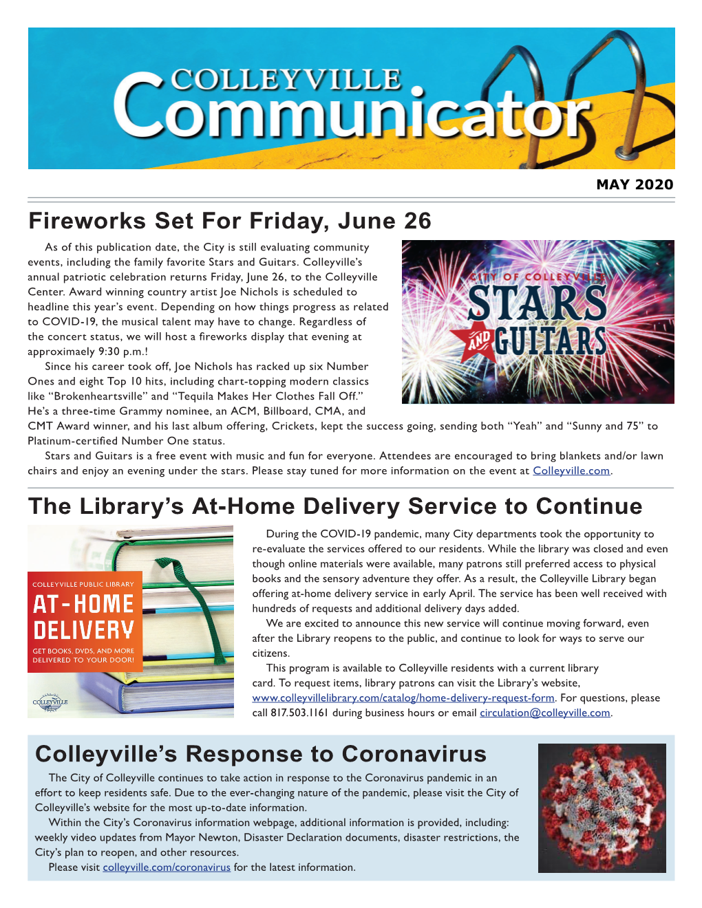 Fireworks Set for Friday, June 26 the Library's At-Home Delivery Service