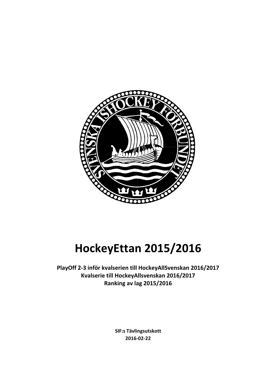 Hockeyettan 2015/2016