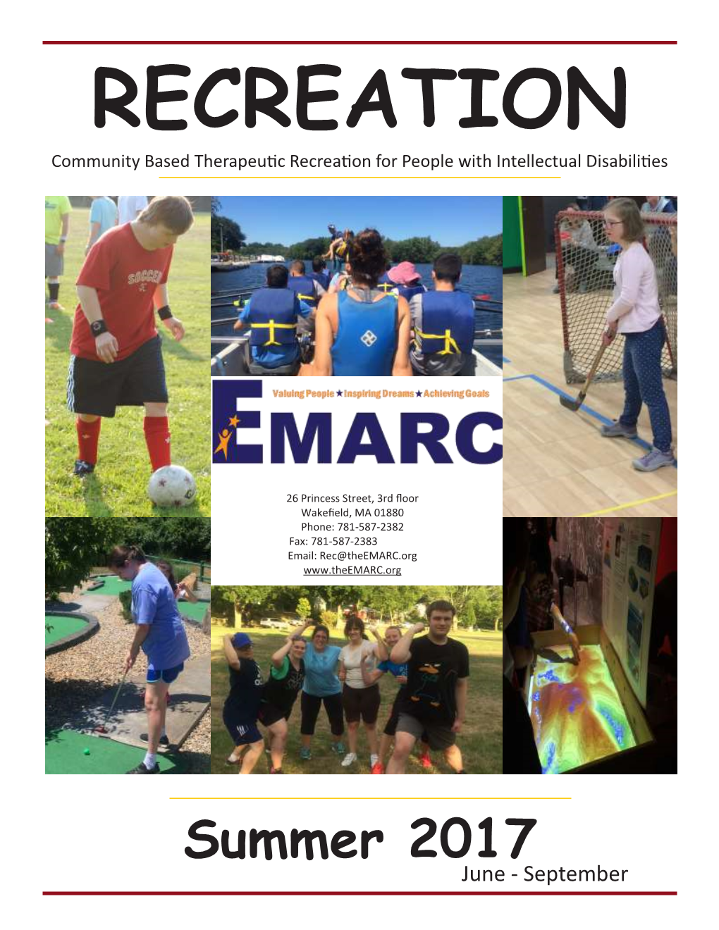 Summer 2017 June - September Meet the Recreation Staff!