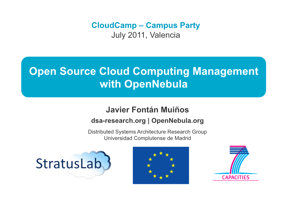 Open Source Cloud Computing Management with Opennebula