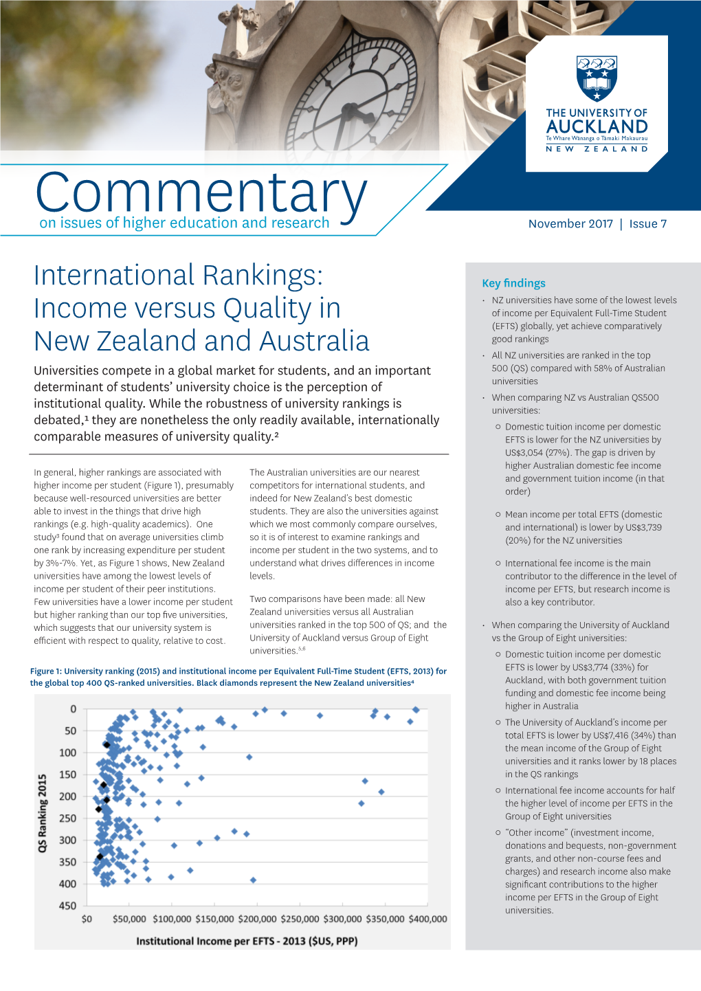 Commentary on Issues of Higher Education and Research November 2017 | Issue 7