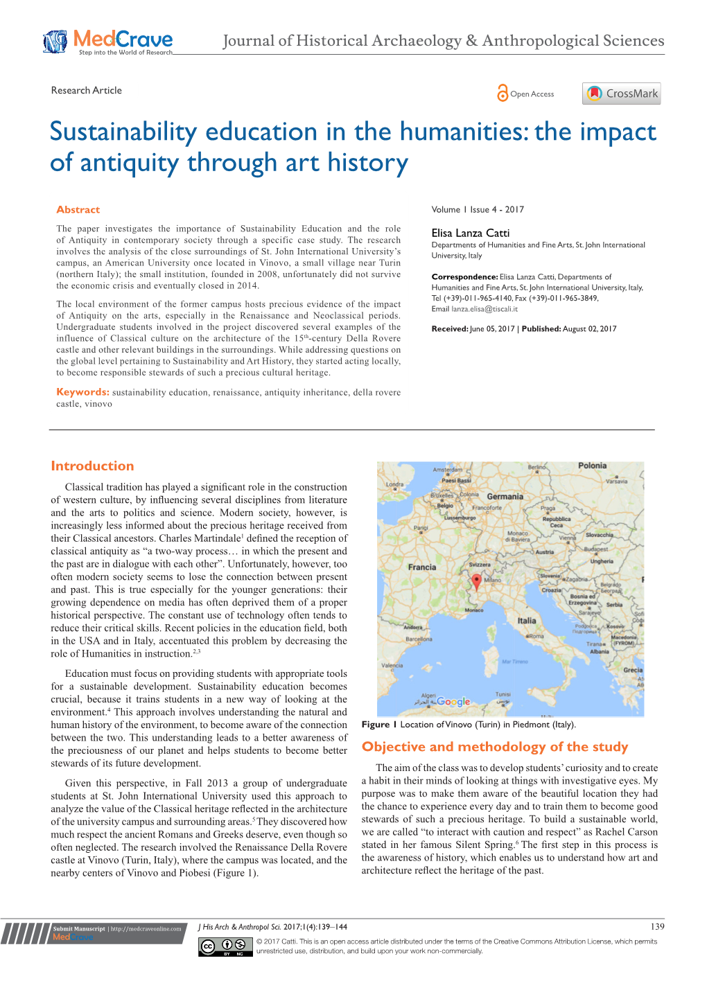 Sustainability Education in the Humanities: the Impact of Antiquity Through Art History